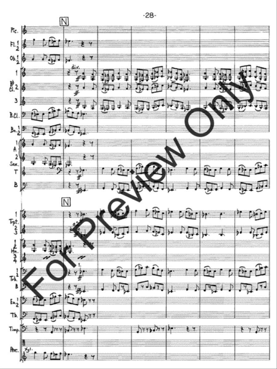 Hallelujah Fantasy Concert Band scores gallery preview page 31