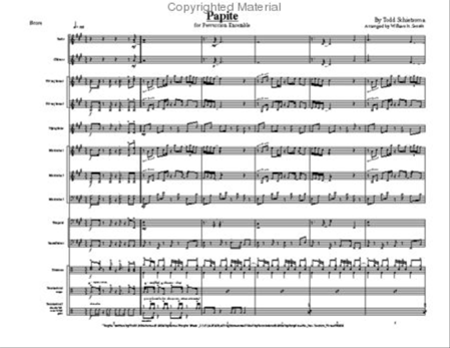Papite Percussion Ensemble scores gallery preview page 3