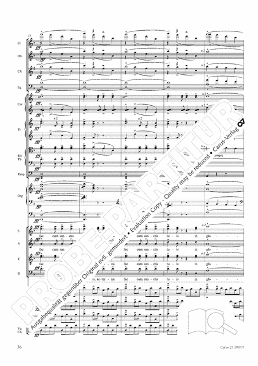 Te Deum Te Deum 4-Part scores gallery preview page 44