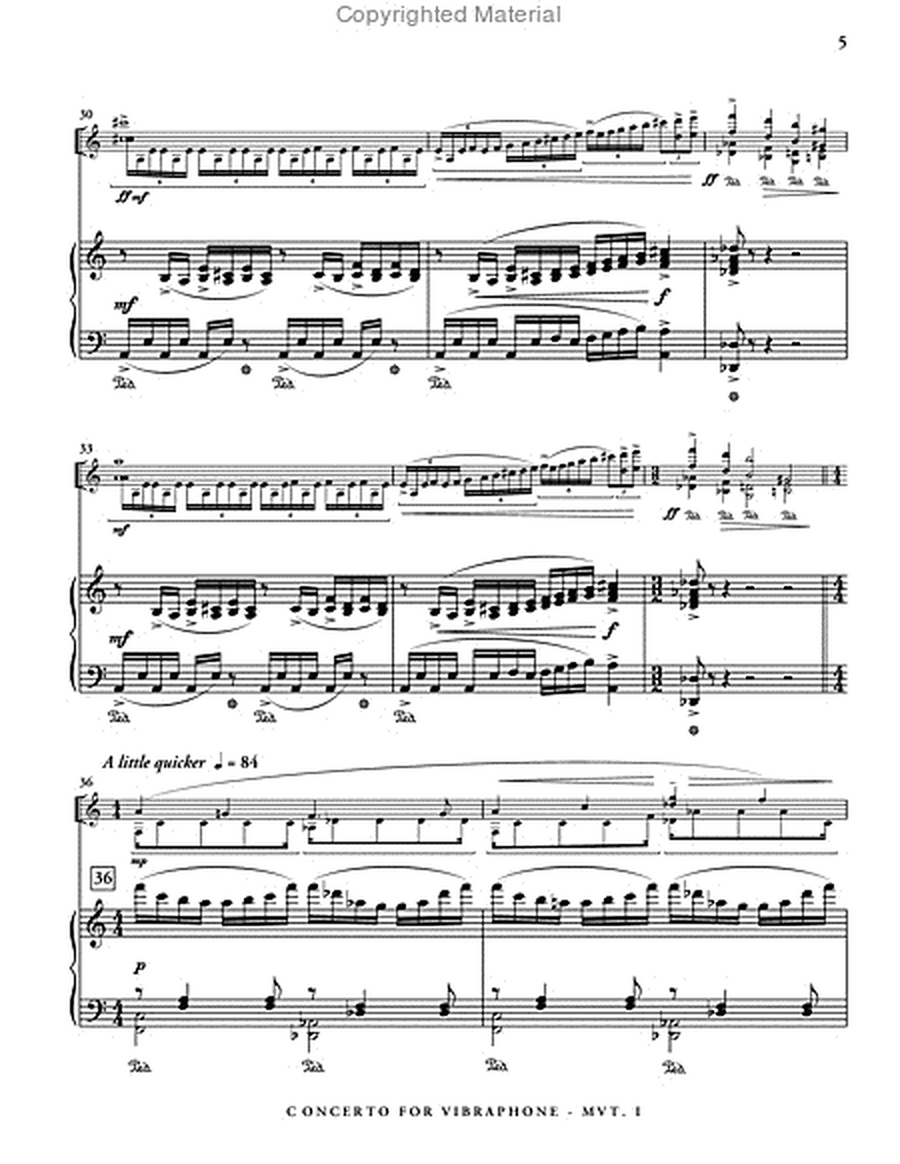 Concerto for Vibraphone (piano reduction)