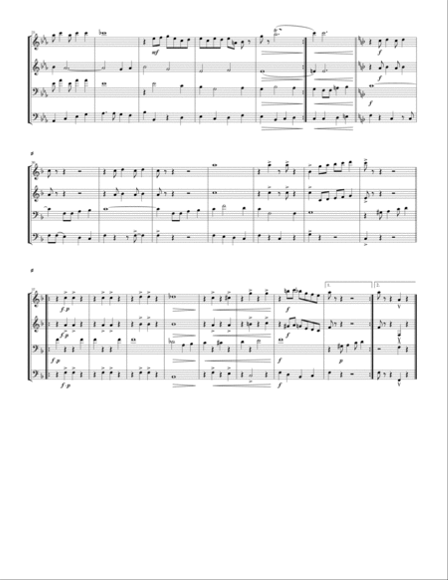 Saints Brass Quartet scores gallery preview page 3