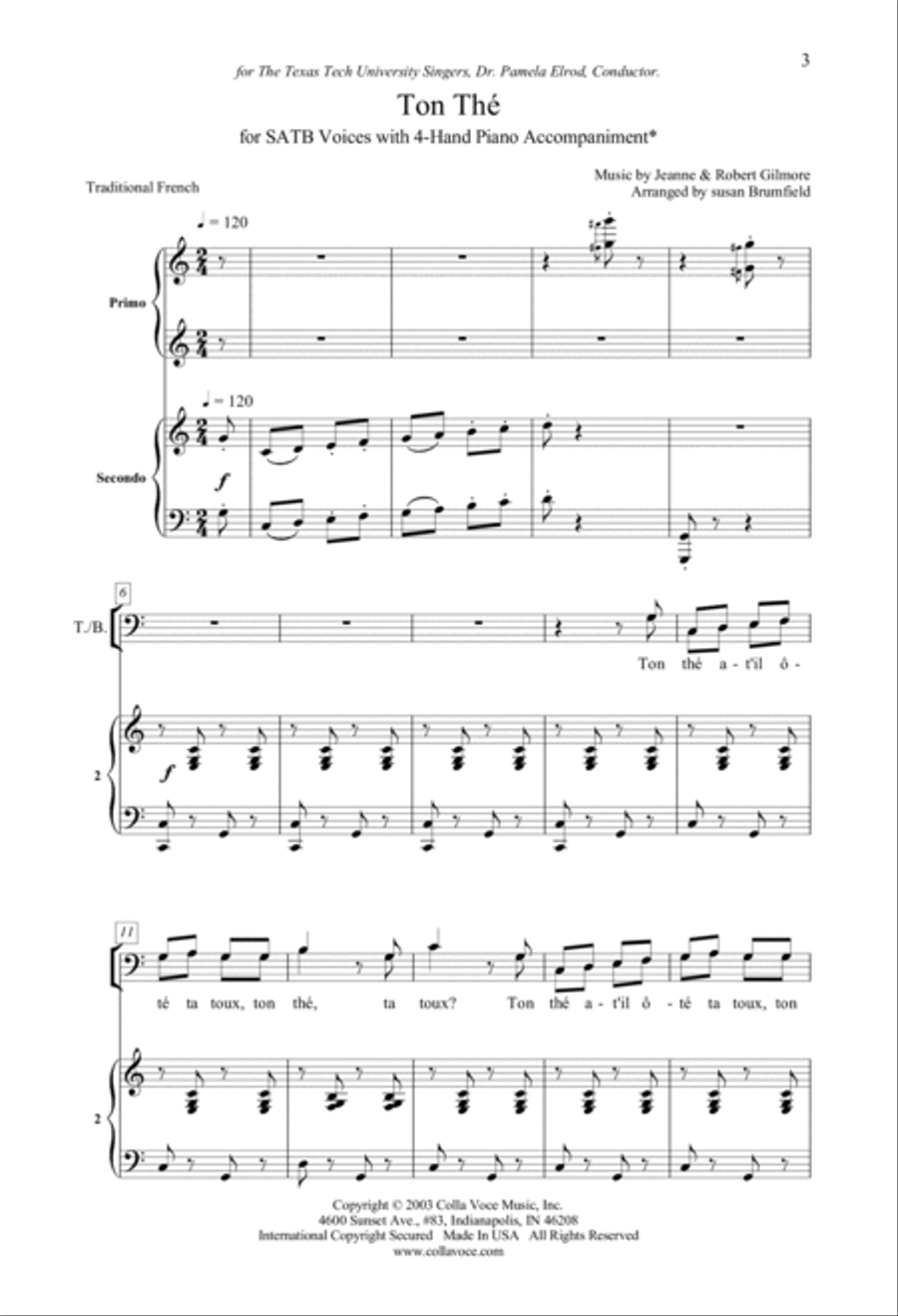 Ton Thé 4-Part scores gallery preview page 2