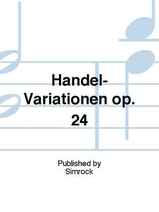 Book cover for Händel-Variationen op. 24