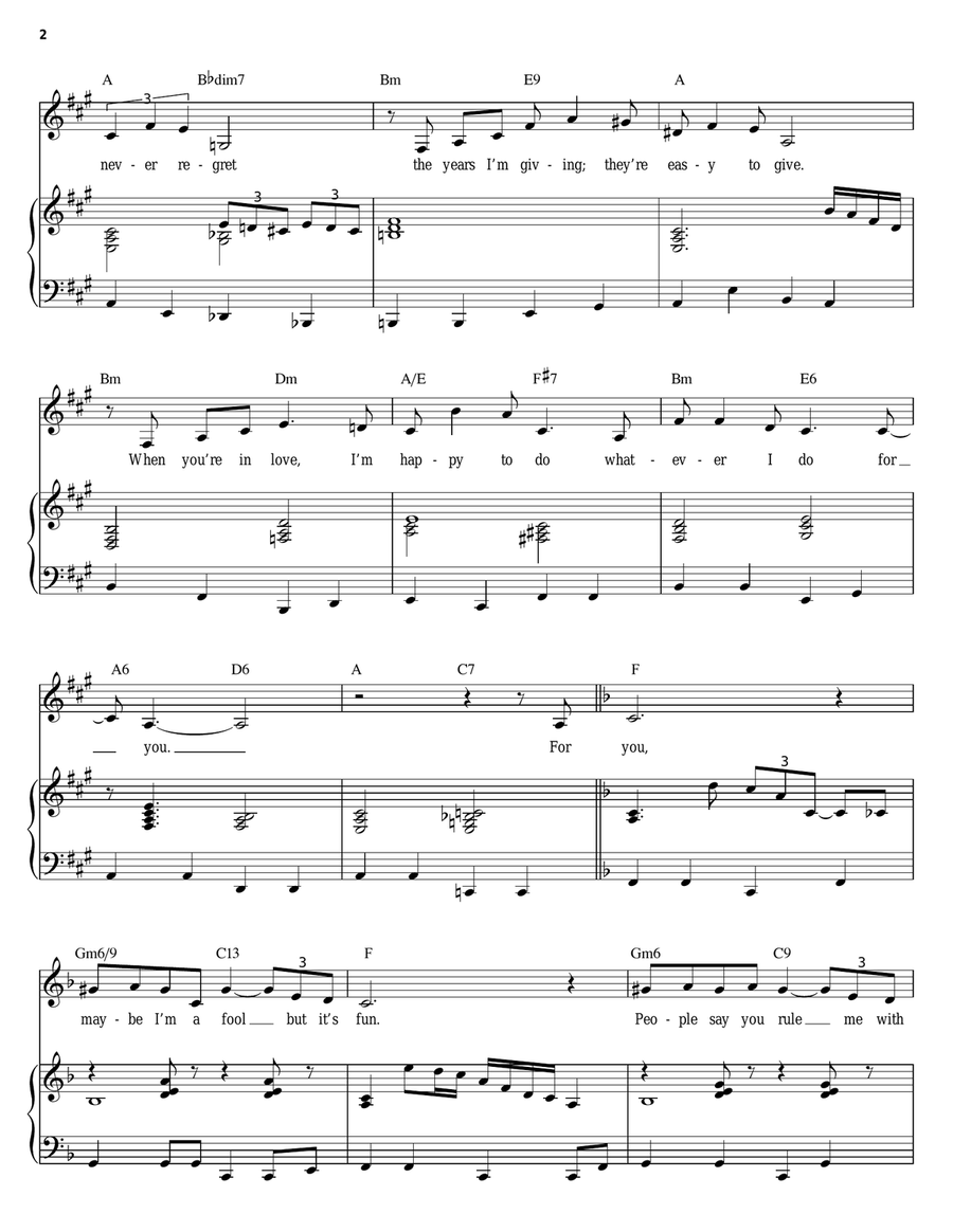 Easy Living Easy Living Piano, Vocal, Guitar scores gallery preview page 2