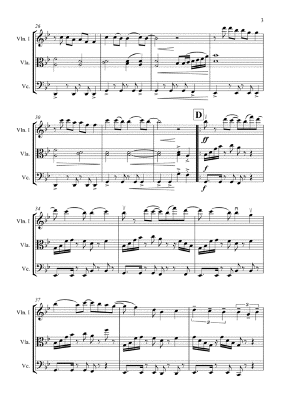 Rather Be String Trio scores gallery preview page 3