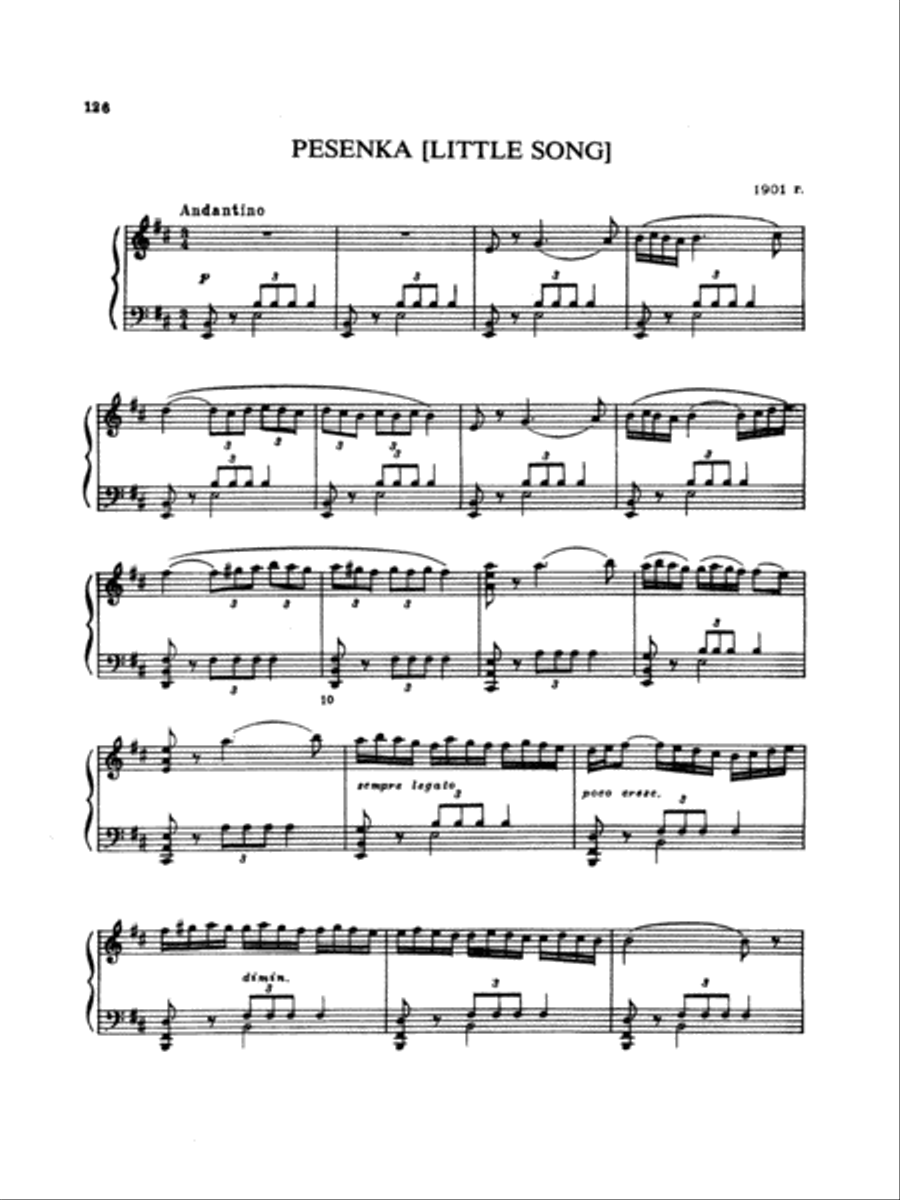 Rimsky-Korsakov: Piano Solos, Volume II Piano Solo scores gallery preview page 1