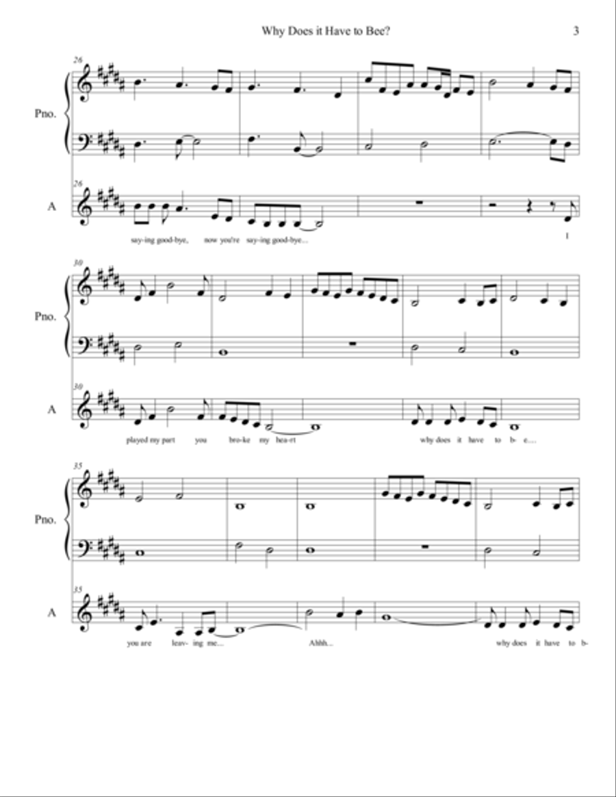 Why does it have to Bee? Alto Voice scores gallery preview page 4