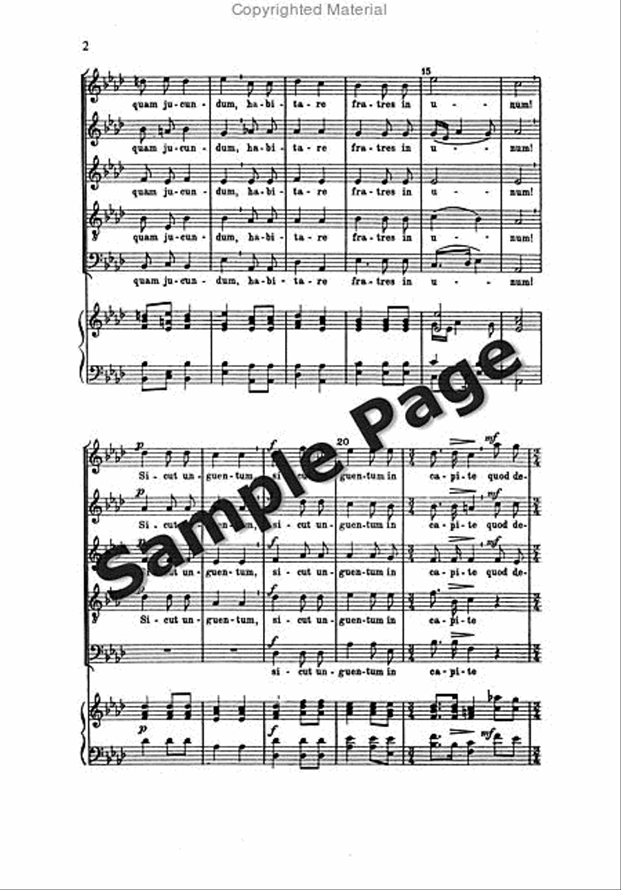 Hassler Hl Ecce Quam Bonum Mixed Choir scores gallery preview page 3