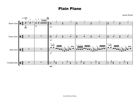 Plain Plane (Drumline Cadence) image number null