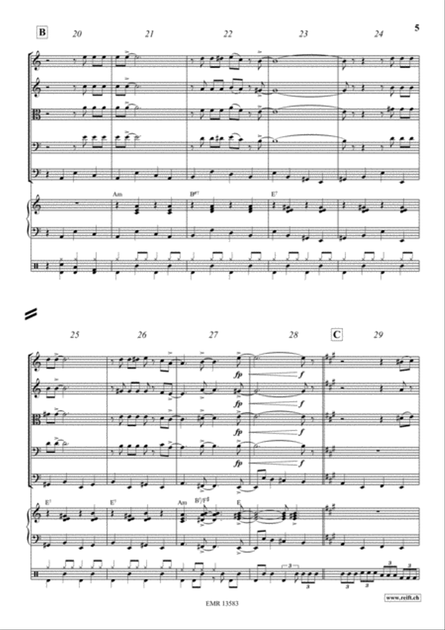 St. Louis Blues String Quintet scores gallery preview page 5