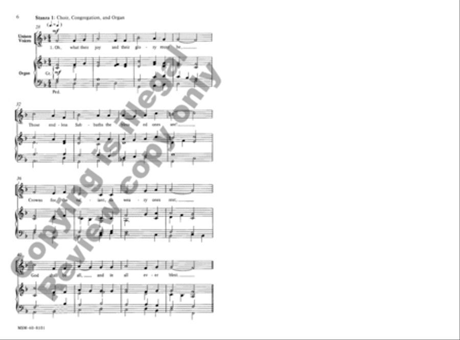 Oh, What Their Joy 4-Part scores gallery preview page 5