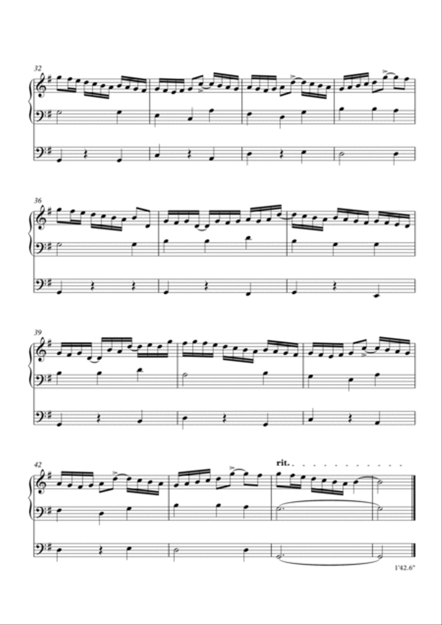 Immortal Invisible / St. Denio Organ Prelude by Simon Peberdy Organ Solo scores gallery preview page 3