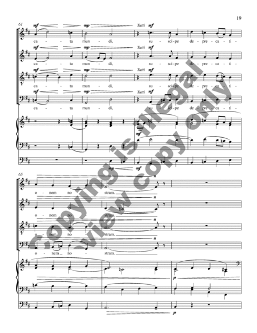 Missa in dulci jubilo (Choral Score) 4-Part scores gallery preview page 19