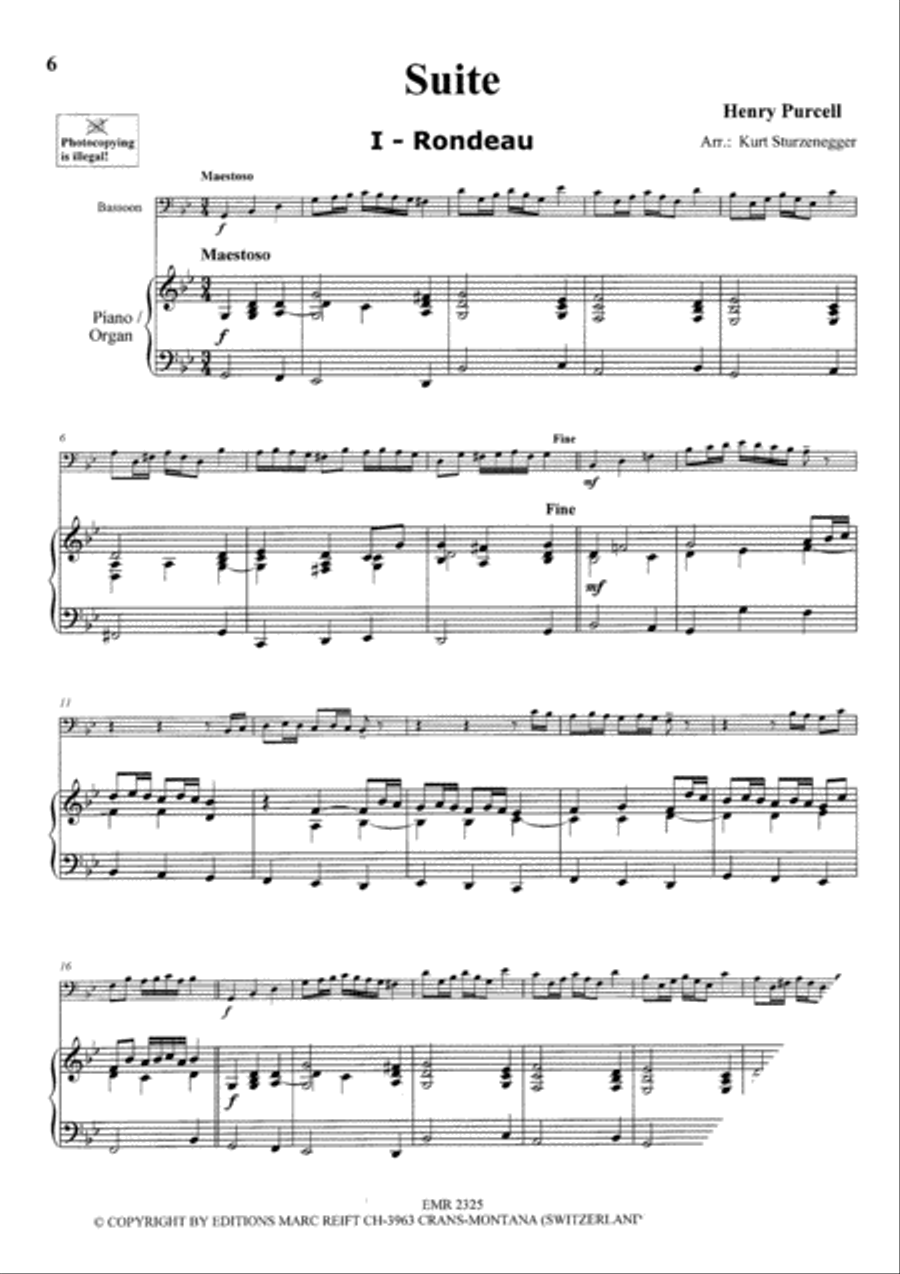 Baroque Masterpieces Bassoon Solo scores gallery preview page 4