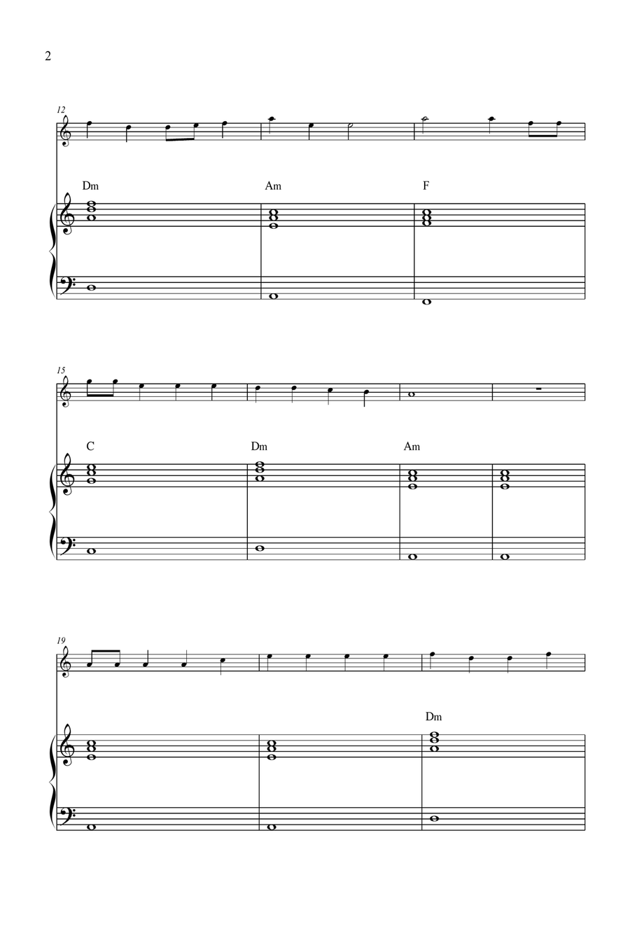 Wellerman Piano scores gallery preview page 2
