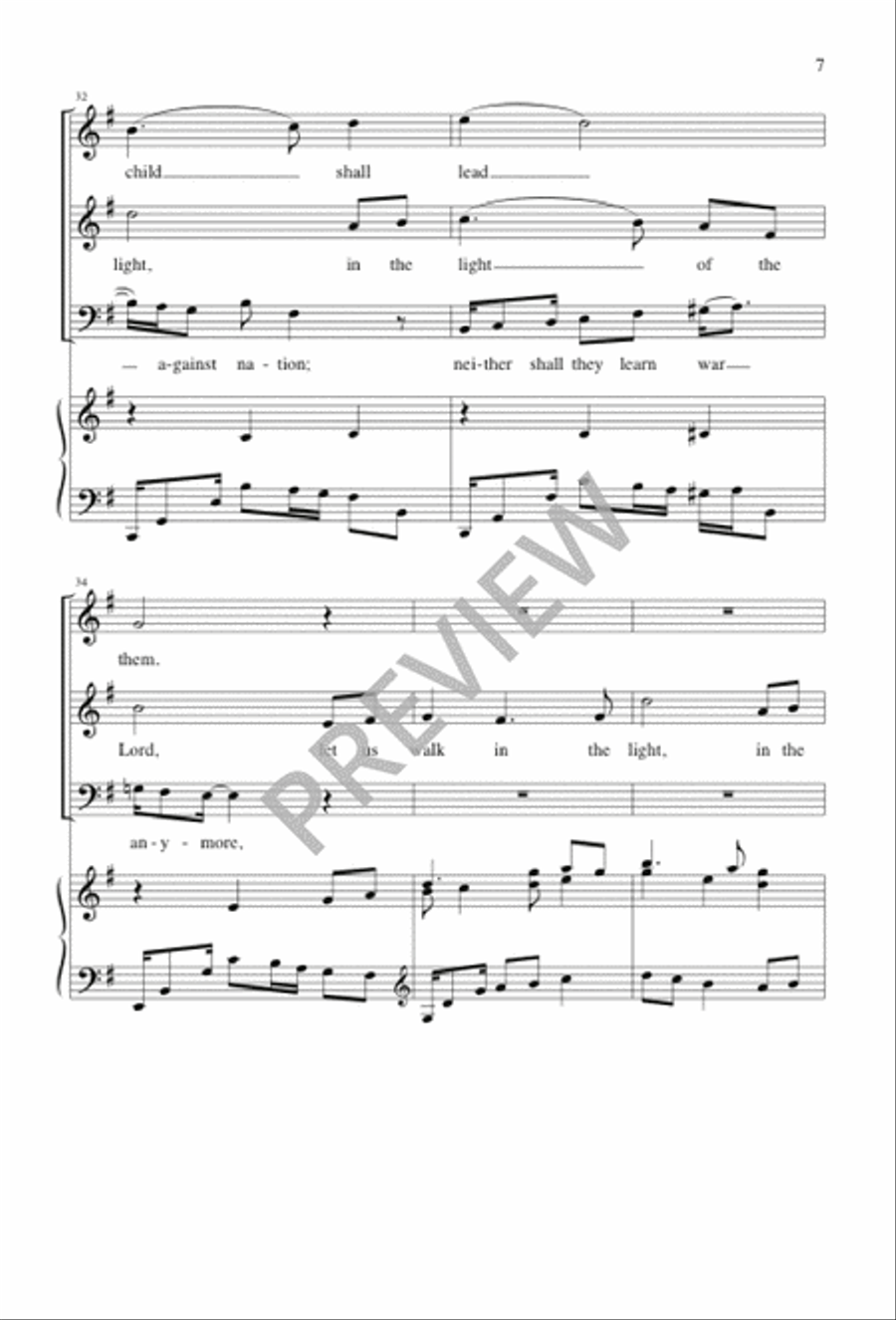 A Vision of Peace 3-Part scores gallery preview page 7