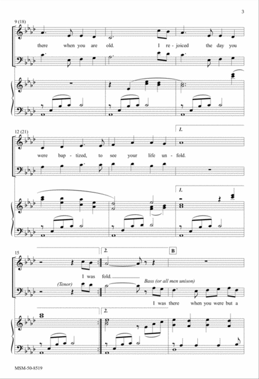 Borning Cry (Downloadable Choral Score)