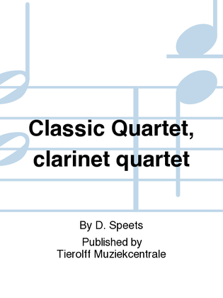 Book cover for Klassiek Kwartet/Classic Quartet, Clarinet Quartet