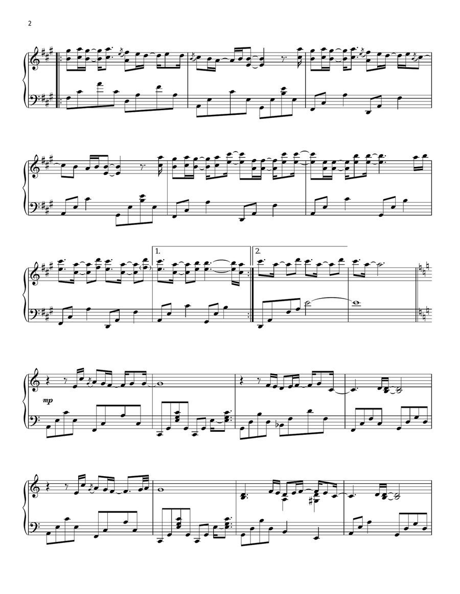 Back To Life Piano Solo scores gallery preview page 2