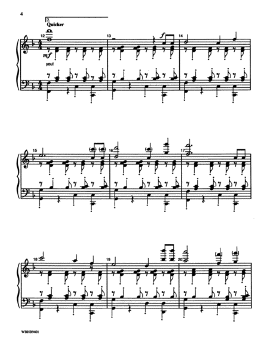 Happy Birthday to You! Happy Birthday to You! Handbell Choir scores gallery preview page 4