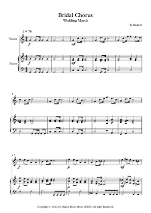 Bridal Chorus (Wedding March) - Richard Wagner (Violin + Piano)