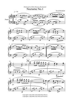 Nocturne No.1 for Piano Solo