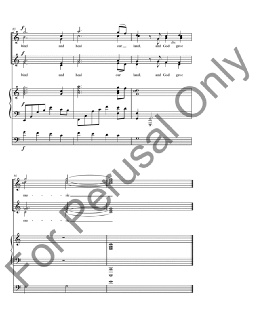 And God Gave Music And God Gave Music SSAA scores gallery preview page 14