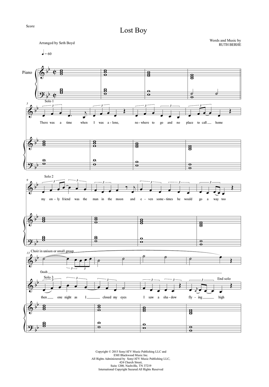 Lost Boy 2-Part scores gallery preview page 3