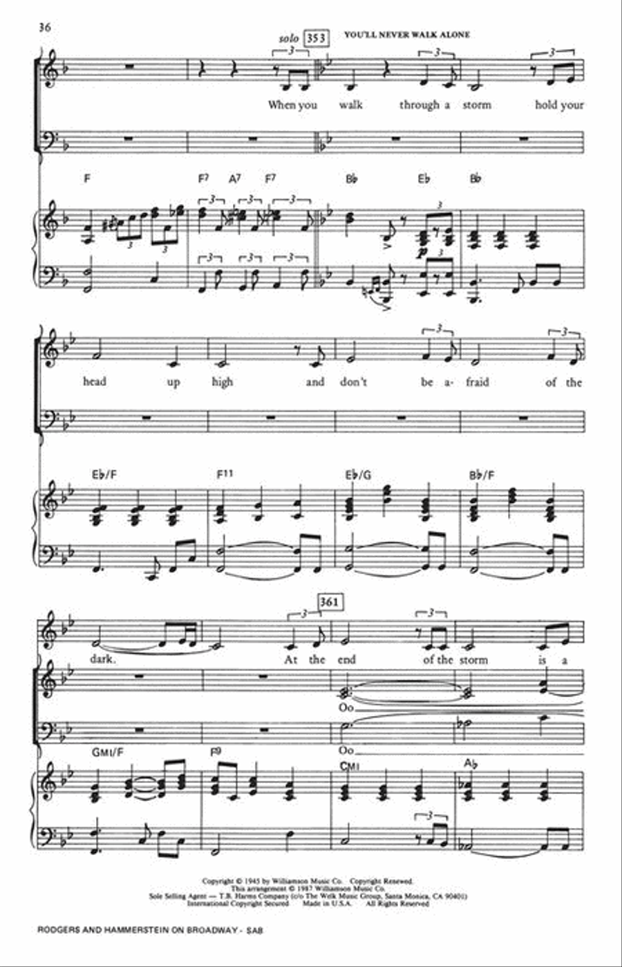 Rodgers and Hammerstein on Broadway (Medley) 3-Part scores gallery preview page 9
