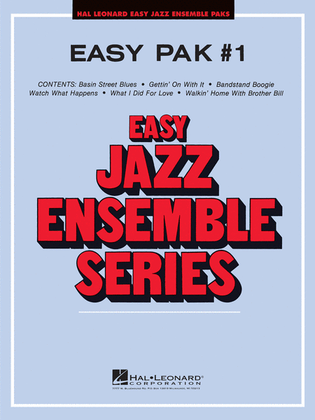 Book cover for Easy Jazz Ensemble Pak 1