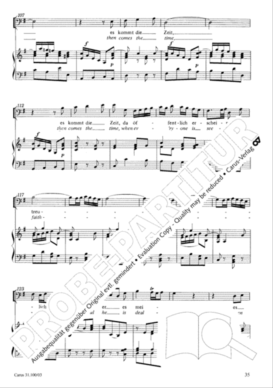 Whatever God ordains is right (Was Gott tut, das ist wohlgetan) 4-Part scores gallery preview page 36