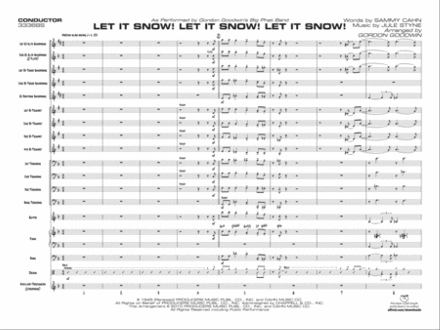 Let It Snow! Let It Snow! Let It Snow! Jazz Ensemble scores gallery preview page 2