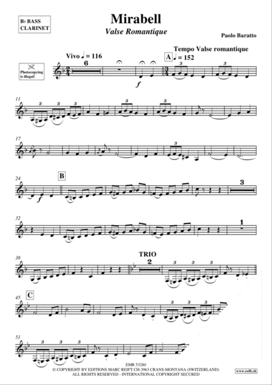 Mirabell Bass Clarinet scores gallery preview page 3