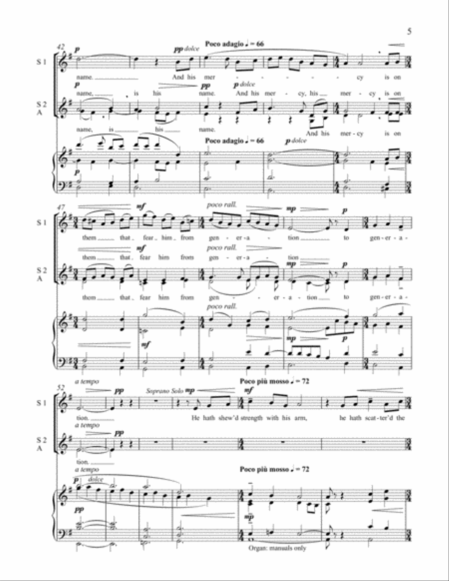 Magnificat Magnificat SSA scores gallery preview page 4