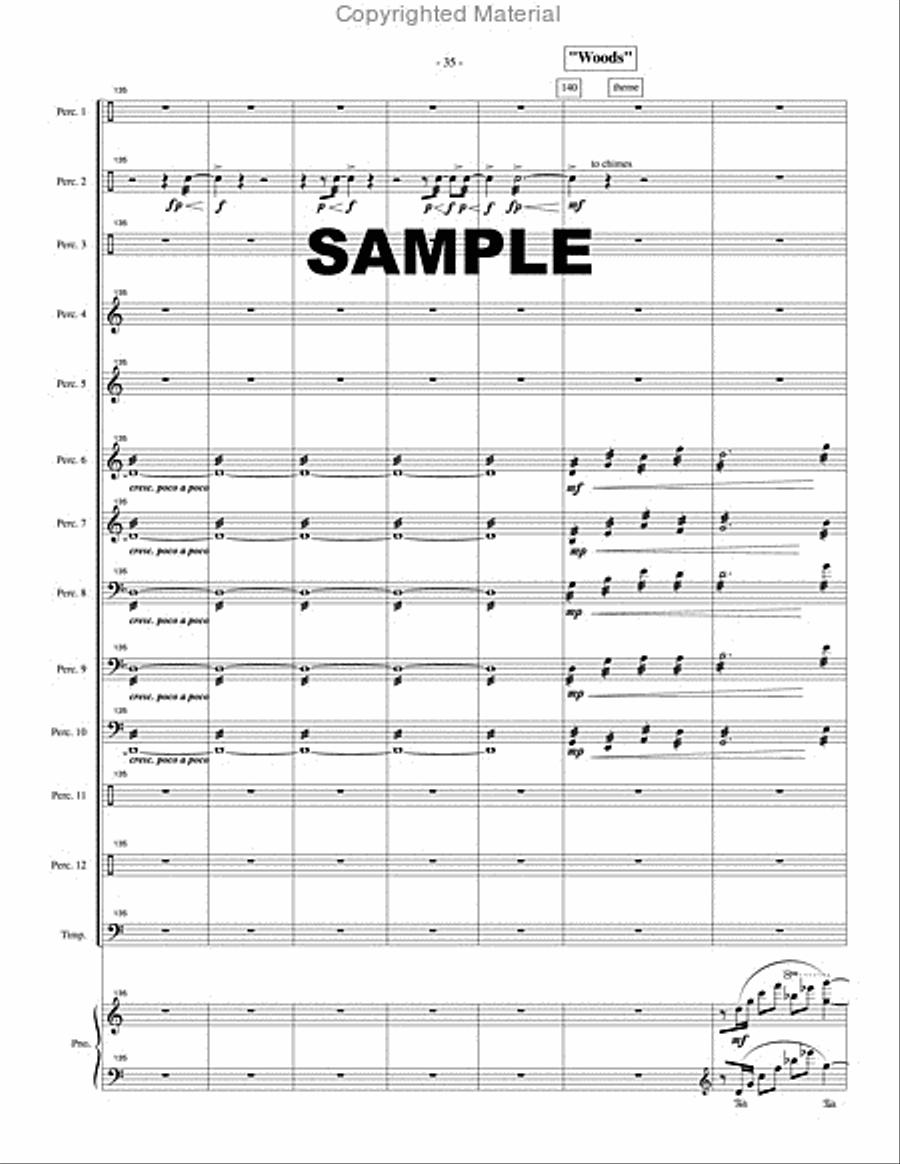 Concerto for Percussion Ensemble Percussion Ensemble scores gallery preview page 4