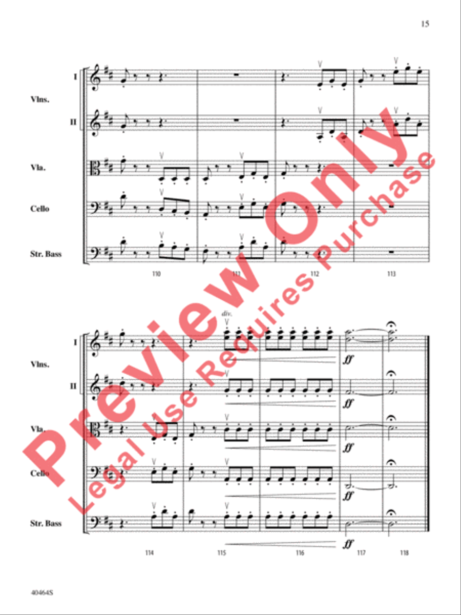 Allegro Giocoso String Orchestra scores gallery preview page 16