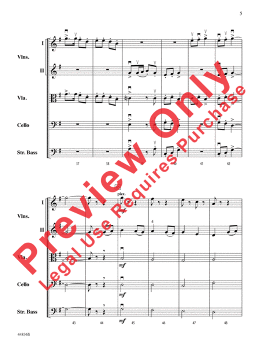 Appalachian Celebration String Orchestra scores gallery preview page 17