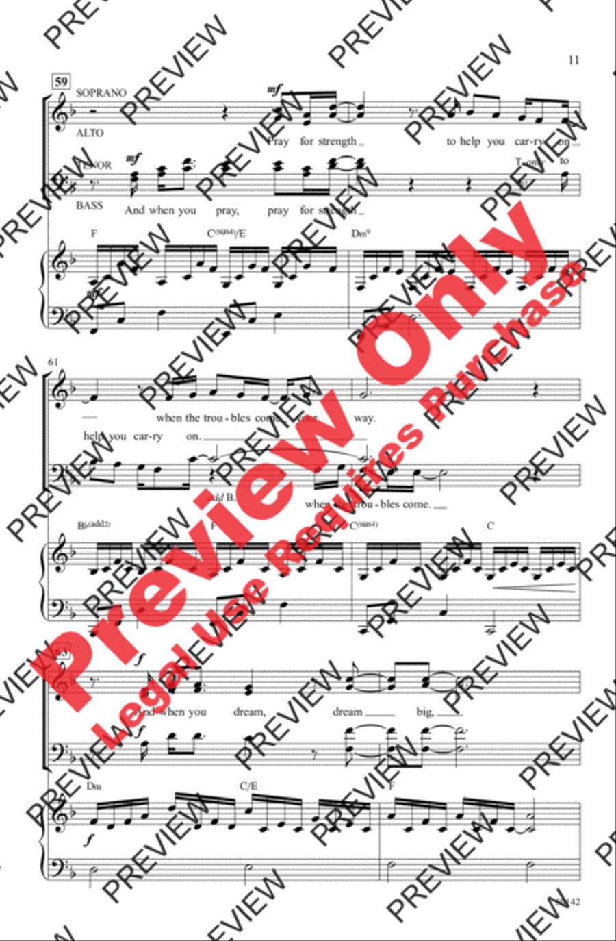 Dream Big 4-Part scores gallery preview page 11