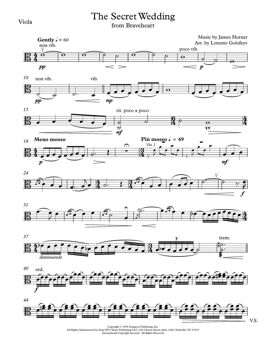 The Secret Wedding String Quartet scores gallery preview page 3