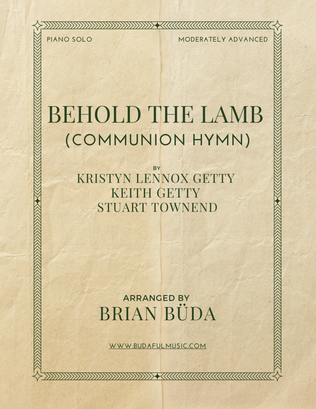 Book cover for Behold The Lamb (communion Hymn)