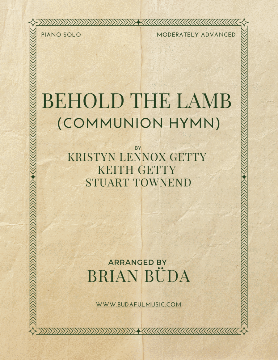 Book cover for Behold The Lamb (communion Hymn)