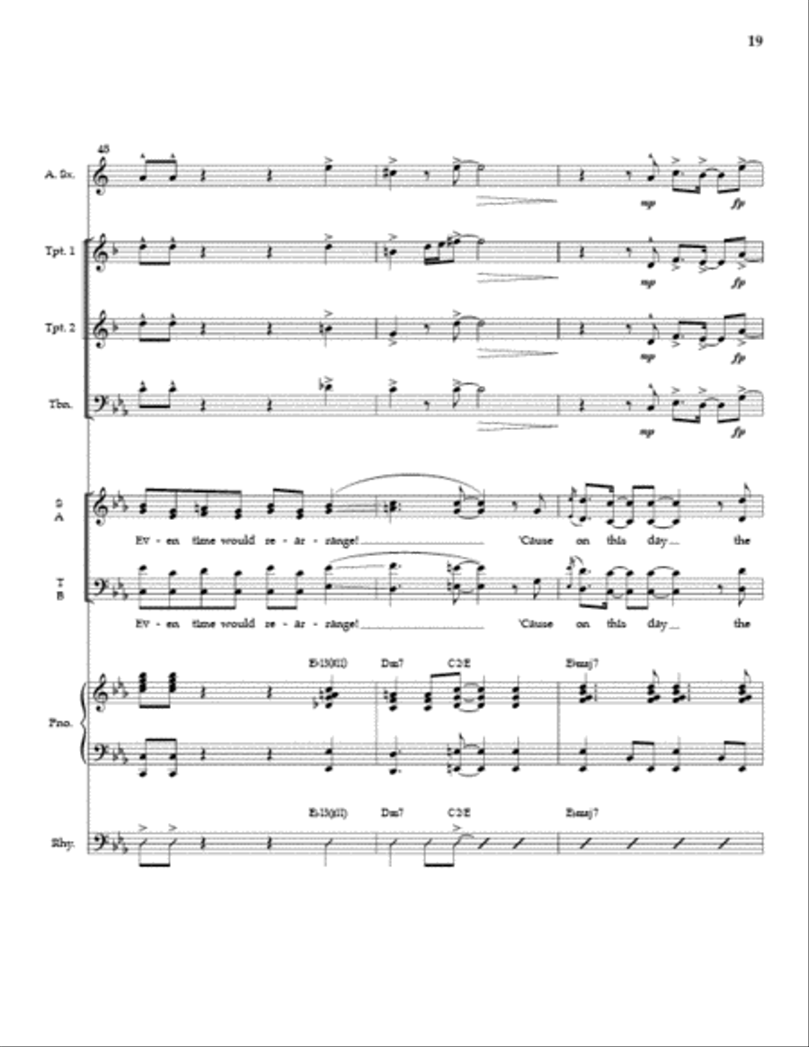 And Suddenly (SATB) Full Score and Parts 4-Part scores gallery preview page 18