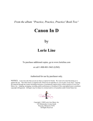 Book cover for Canon In D - EASY!
