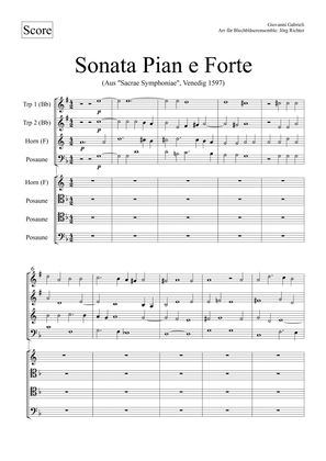 Sonata Pian e Forte (From: "Sacrae Symphoniae", Venedig 1597) for Brass Ensemble
