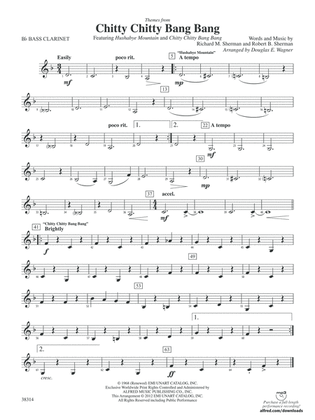 Chitty Chitty Bang Bang, Themes from: B-flat Bass Clarinet