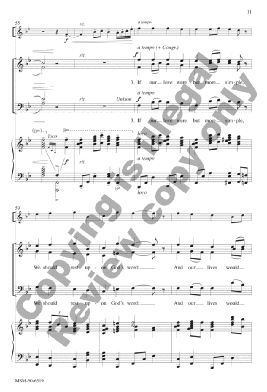 There's a Wideness in God's Mercy 4-Part scores gallery preview page 11