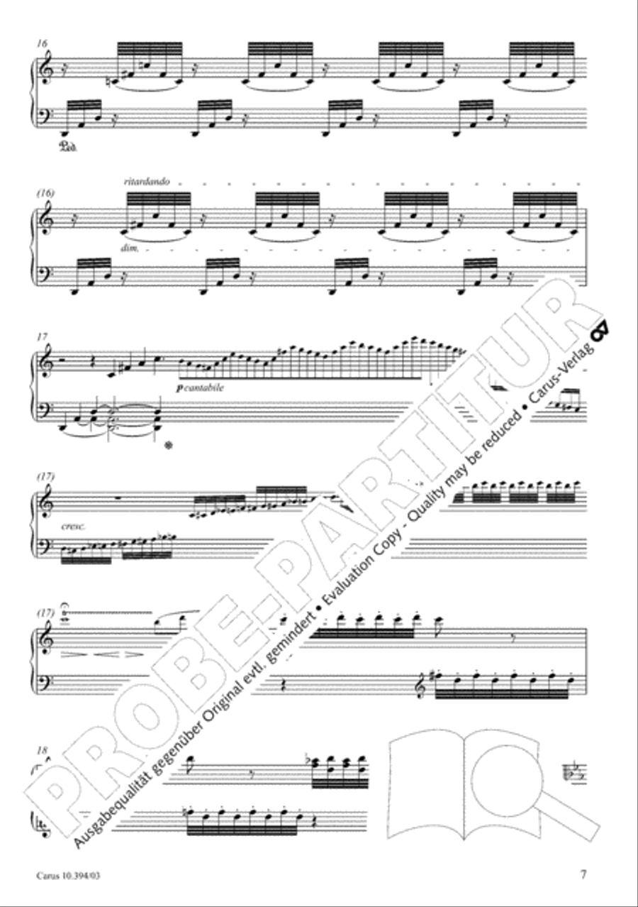 Fantasia for piano, choir and orchestra SSATB scores gallery preview page 8