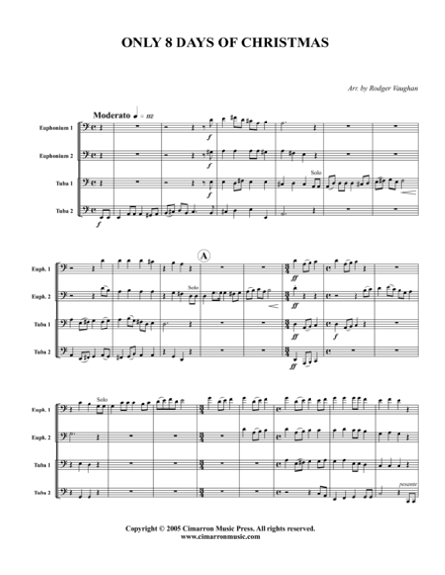 Only Eight Days of Christmas EETT scores gallery preview page 1