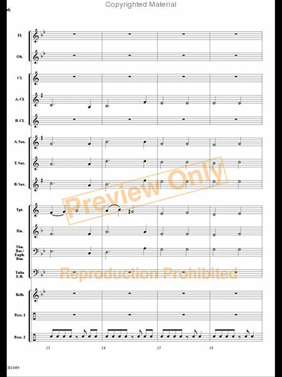Quest of the Knights Templar Concert Band scores gallery preview page 5