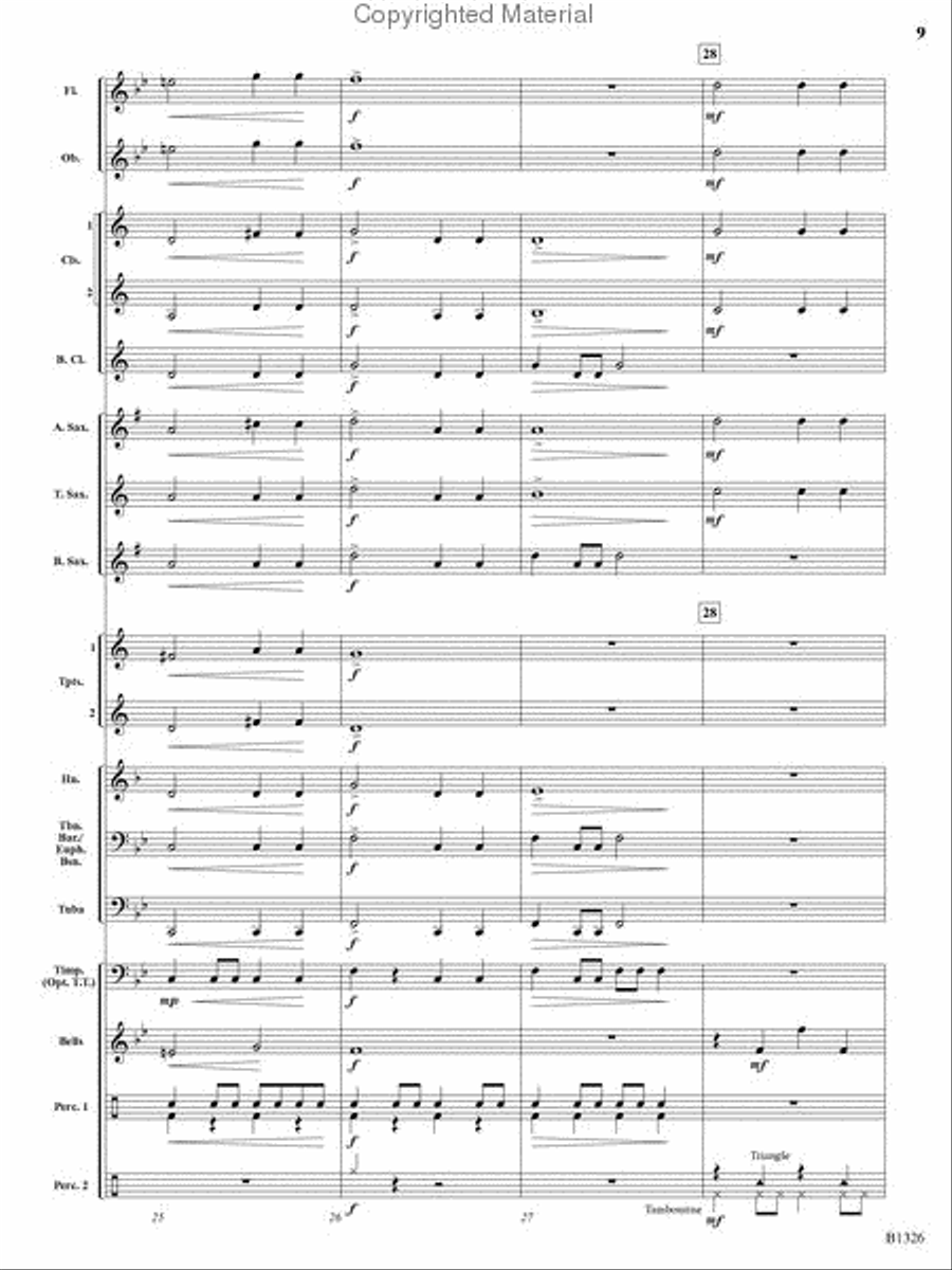 Parade of the Gladiators Concert Band scores gallery preview page 8